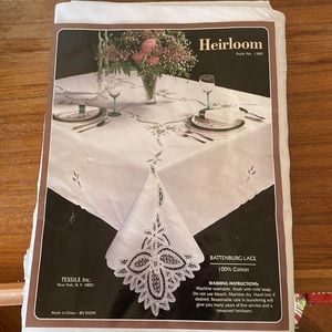 Tablecloth, Elegance in Embroidery styled by Tessie.